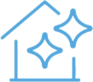 Clean and tidy workmanship icon